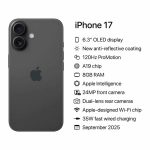 Apple iPhone 17 Air - 256GB | Black (E-SIM Only) - Image 2