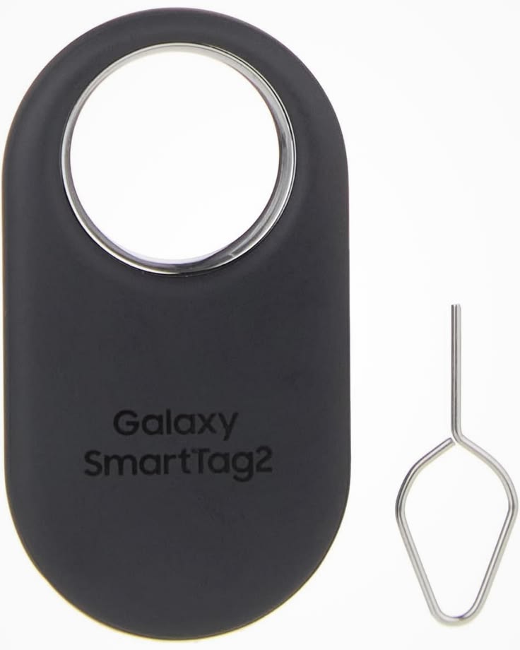Samsung Galaxy SmartTag2 Bluetooth item location tracker token in Black matte finish