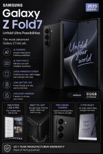 Samsung Galaxy Z Fold 7 5G - 256GB / 12GB RAM | Jet Black / Silver Shadow / Blue Shadow - Image 5